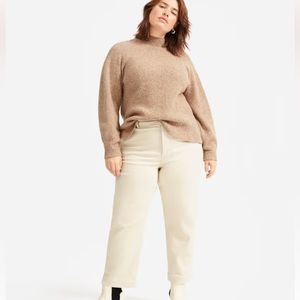 Everlane The Tall Straight Leg Crop Tall In Beige